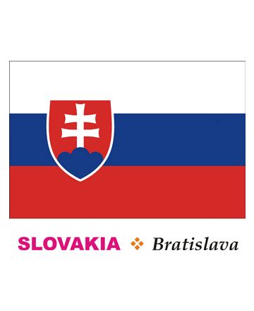 Slovakia Flag Coloring Pages for Kids to Color and Print