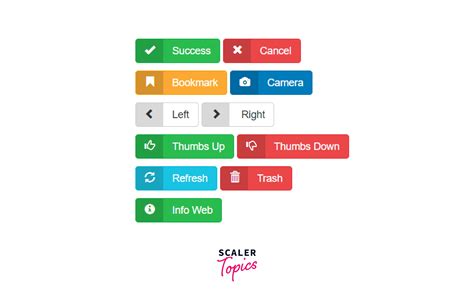 Bootstrap Button with Icon- Scaler Topics