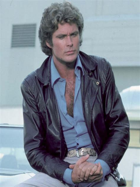 David Hasselhoff Knight Rider Leather Jacket – Bay Perfect