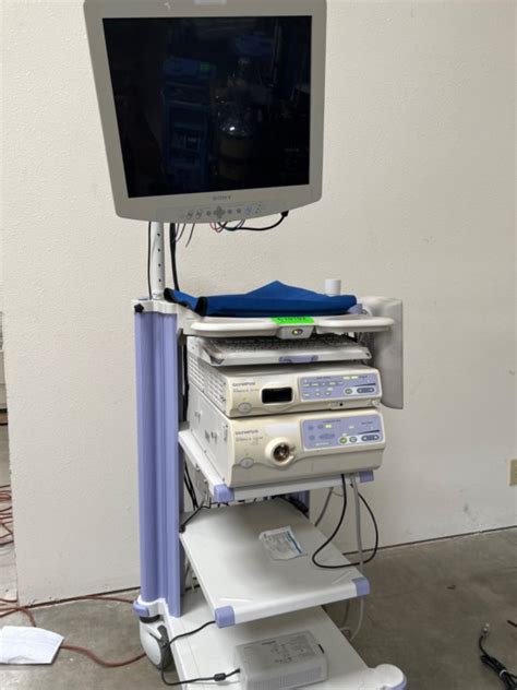 Olympus endoscopy tower with EVIS Exera II CLV-180 & CV-180 for sale