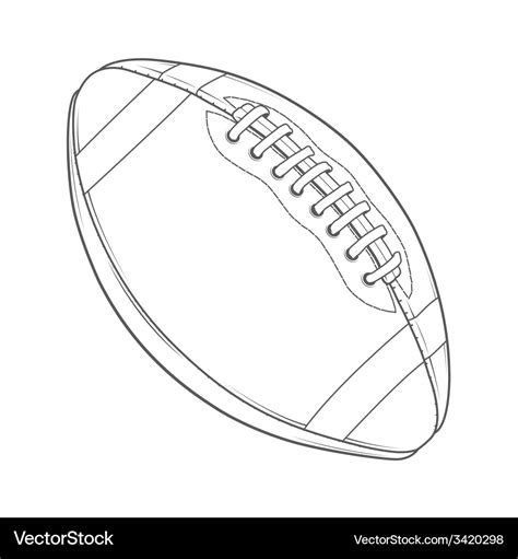 American football ball Royalty Free Vector Image