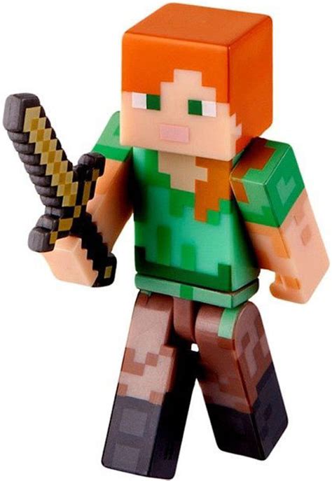 Minecraft Core Alex with Sword Mini Figure Loose Jazwares - ToyWiz