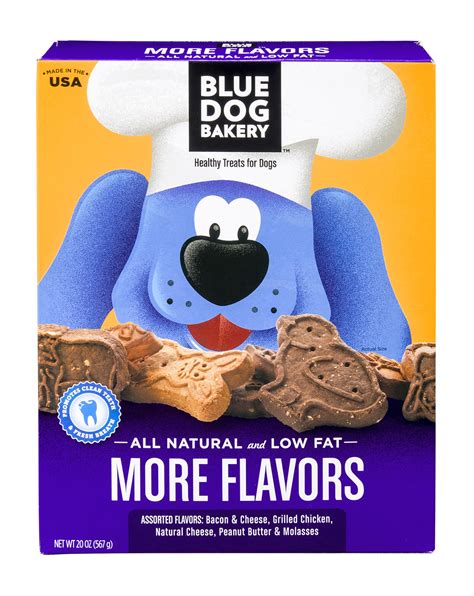 Blue Dog Bakery Natural Low Fat Dog Treats Assorted Flavors 20-Oz.