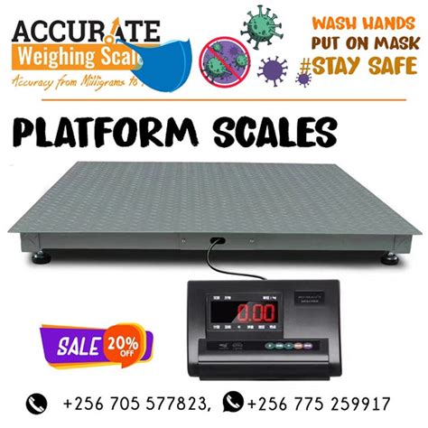 Industrial floor standing platform scales