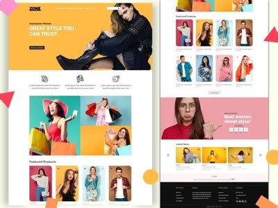 eCommerce Online Shopping Landing Page Template by Themes Fusion on Dribbble