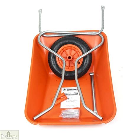 85Ltr Plastic Wheelbarrow Orange | Garden Equipment