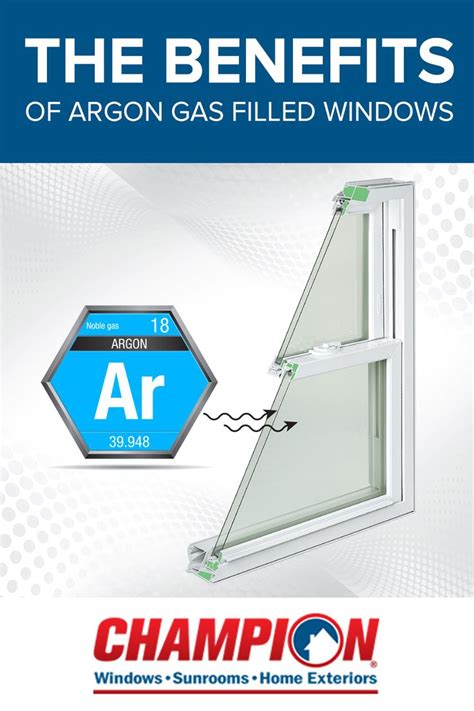 The Benefits of Argon Gas Filled Windows | Champion windows, Windows, Argon