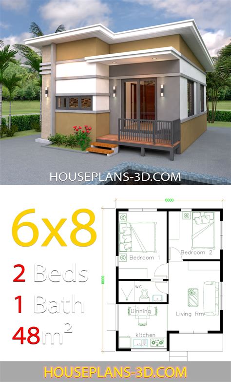 Small 2 Bedroom Cabin Floor Plans - floorplans.click