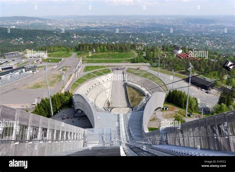 Oslo holmenkollen ski jump tower hi-res stock photography and images ...