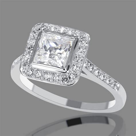 The Best 1 Carat Princess Cut Diamond Engagement Ring - Home, Family ...