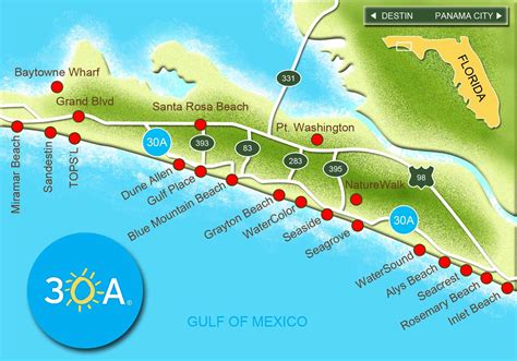 Map Of Destin Florida Area - Printable Maps