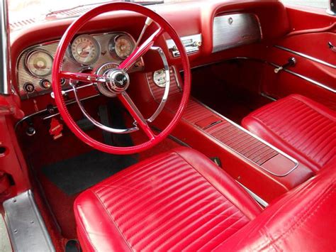 1959 Ford Thunderbird Coupe with rear leather interior option. *note the non-original steering ...