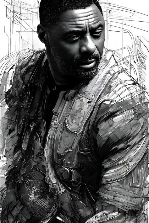 Idris Elba - Beast Digital Art by Fred Larucci - Fine Art America