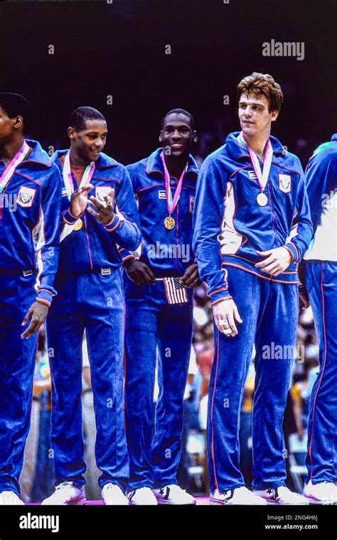 Michael Jordan (USA) at the 1984 Olympic Summer Games Stock Photo - Alamy