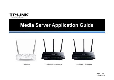 Media Server Application Guide - TP-Link