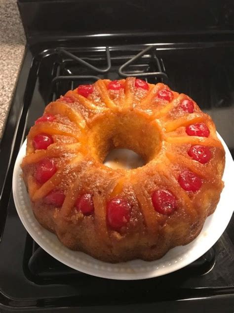 Pineapple Upside-Down Bundt Cake – Skinny & Tasty Recipes