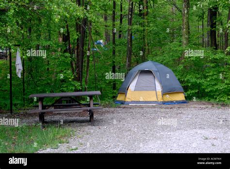 Tent camping in Ohiopyle State Park Recreation area in Pennsylvania PA Stock Photo - Alamy