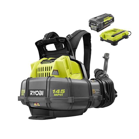 RYOBI 145 MPH 625 CFM 40V Lithium-Ion Cordless Backpack Blower 5Ah ...