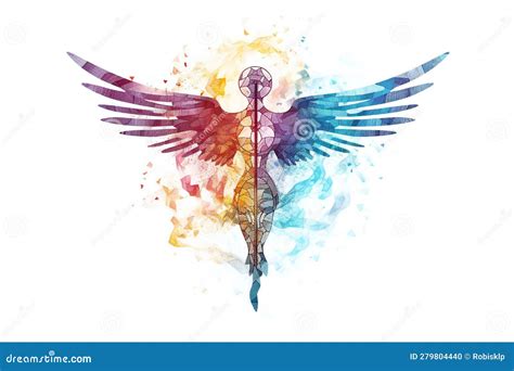 Medical and Healthcare Caduceus Emblem Stock Illustration ...