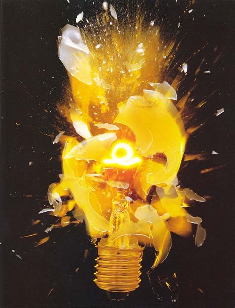 Exploding Light Bulb | Lights fantastic, Black backgrounds, Light colors