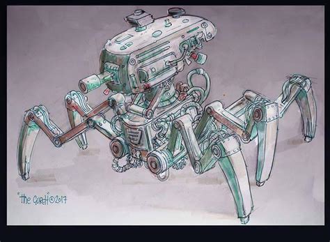 Spider Mech concept art by VonKreep1313 on DeviantArt