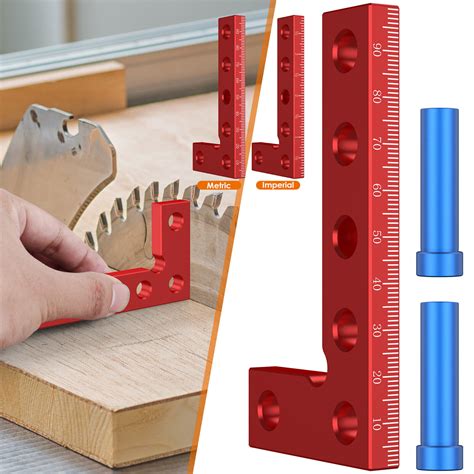 Small Square Center Finder Tool Aluminum Alloy Mini Square Ruler Precise 90°ㄨ | eBay