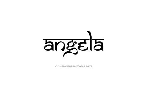 Angela Name Tattoo Designs | Name tattoos, Name tattoo, Name tattoo designs