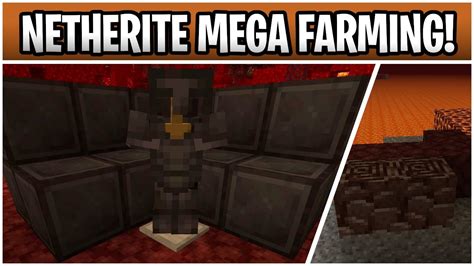 Minecraft Netherite Farming! ANCIENT DEBRIS MINING!!! - YouTube