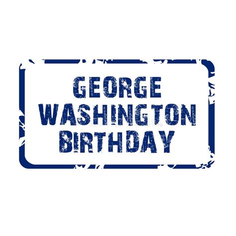 George Washington Birthday. Stock Illustration - Illustration of birthday, happy: 86215129