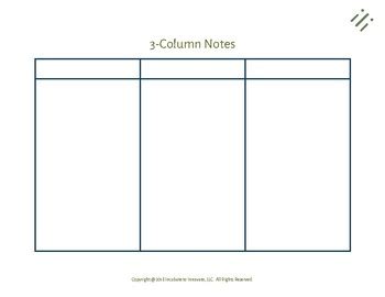 3-Column Notes by Incubate to Innovate | Teachers Pay Teachers