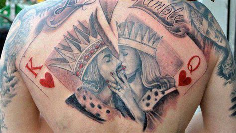 King and Queen Royal kiss Tattoo | Cool Tattoos Online