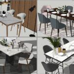 Nhatay-Combo dining table-Modern stylist (23) - Sketchup Models For Free Download