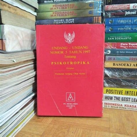 Jual BUKU ASLI - UNDANG-UNDANG NOMOR 5 TAHUN 1997 TENTANG PSIKOTROPIKA ...