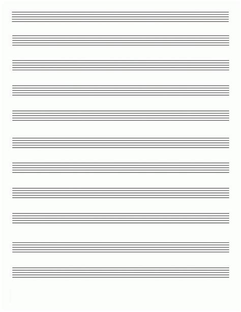 Free Printable Blank Music Staff Paper - Free Printable