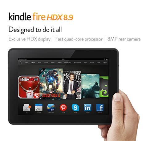 Kindle Fire HDX 8.9 – Ebook Friendly