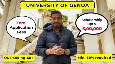 UNIVERSITY OF GENOA ! ADMISSION ! TUITION FEE ! SCHOLARSHIP - YouTube