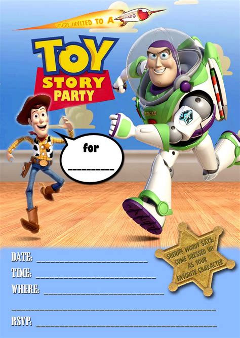 Free Printable Toy Story Invitation Template | Dolanpedia