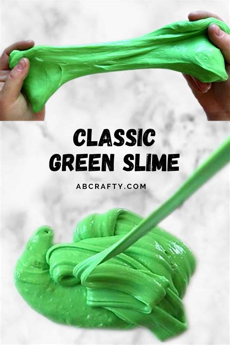 Green Slime - How to Easily Make Classic Green Slime - AB Crafty