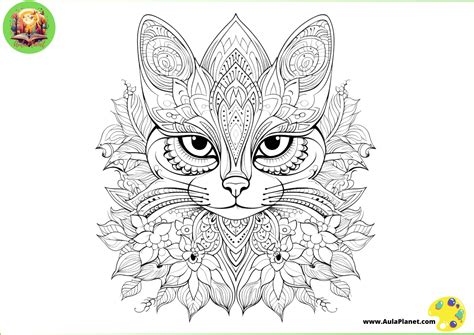 Mandalas de Gatos para Colorear: Descarga Gratuita