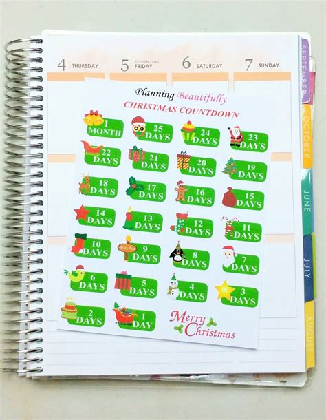 Christmas Stickers Christmas Planner Stickers Christmas - Etsy