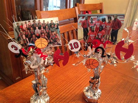 Basketball Centerpieces for the award banquet. Each player can take one ...