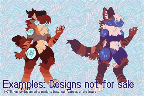 Protogen Reference Sheet Base / Furry lineart & base | Etsy