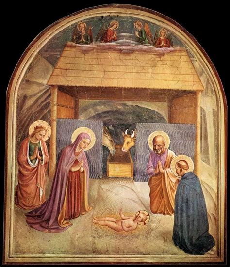 Beato Angelico (circa 1395–1455), Nativity (Cell 5), 1440 /1441, fresco, Museo di San Marco ...