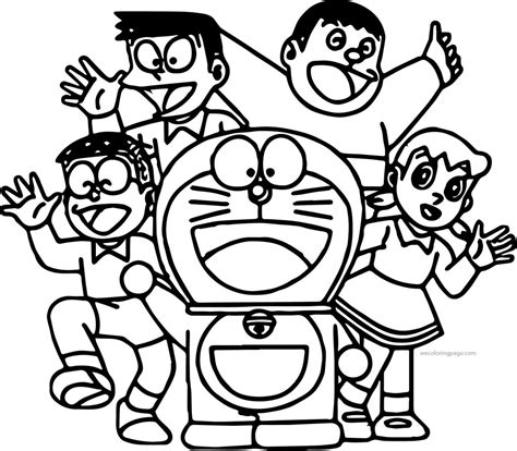 Doraemon Coloring Pages | Wecoloringpage.com