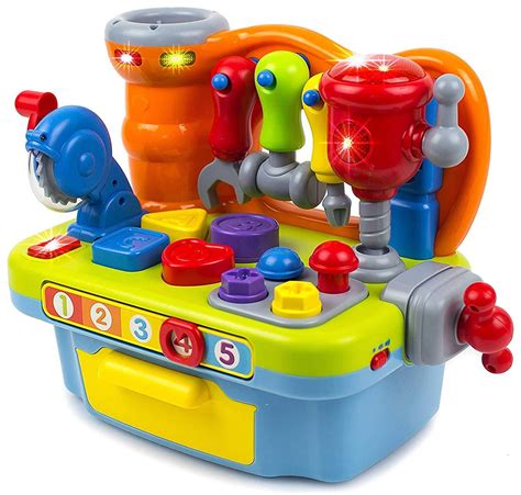 Toysery Workbench toddler tool set -Educational Learning Construction toolset- Toy Set Learning ...