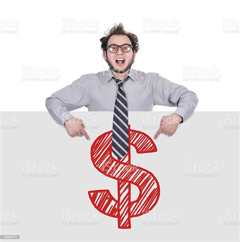 Poster With Drawing Dollar Stock Photo - Download Image Now - Adult, Anthropomorphic Smiley Face ...