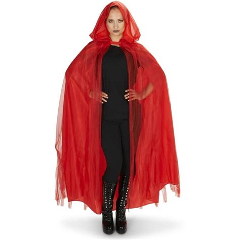 Red Mesh Adult Cape Halloween Accessory - Walmart.com