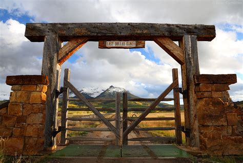 Gate to the Last Dollar Ranch, Telluride. Learn more about this image at http://www.the-digital ...