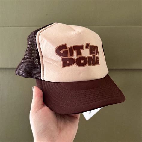 Git ‘Er Done Trucker Hat One size fits all Great... - Depop