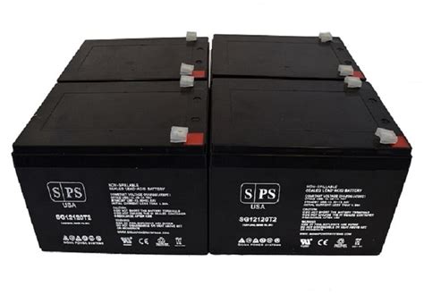 SPS Brand 12V 12Ah Replacement Battery for APC Back-UPS ES 750 BE750BB F2 (4 Pack) - Walmart.com ...